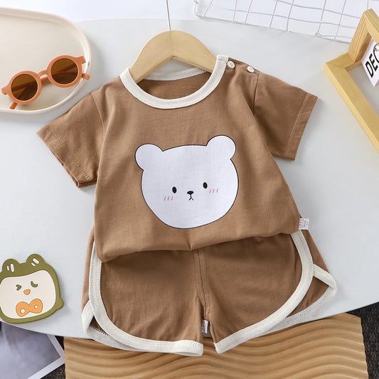 Summer baby clothing set for toddler boys girl clothes outfits sets infant baby clothes T-shirts tops shorts casual sports suits